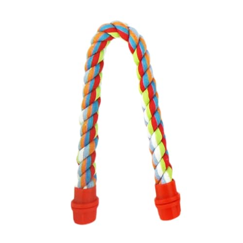 F Fityle Buntes Vogel Seil Barsch Baumwollseil Bungee Swing Barches einfache Installation Vogelspielzeug -Spielzeug für shotpapageien finken, 44 cm von F Fityle