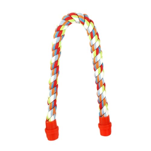 F Fityle Buntes Vogel Seil Barsch Baumwollseil Bungee Swing Barches einfache Installation Vogelspielzeug -Spielzeug für shotpapageien finken, 53.3 cm von F Fityle