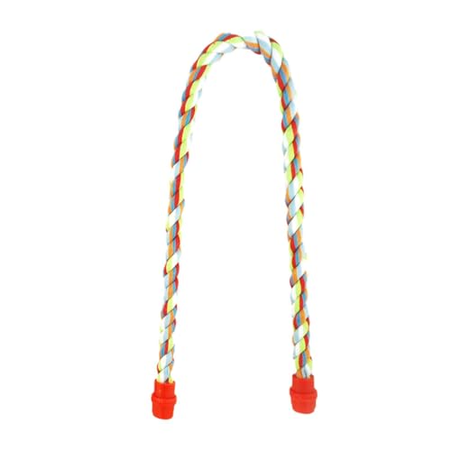 F Fityle Buntes Vogel Seil Barsch Baumwollseil Bungee Swing Barches einfache Installation Vogelspielzeug -Spielzeug für shotpapageien finken, 81.2 cm von F Fityle