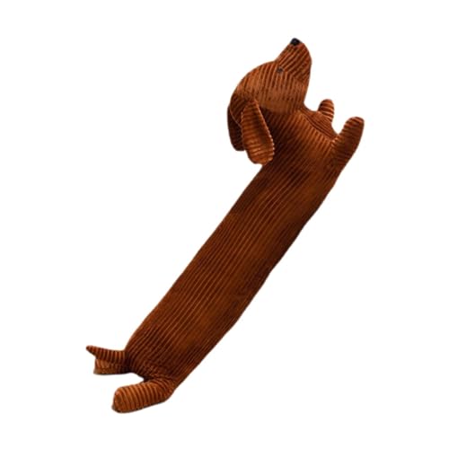 F Fityle Dachshund Hund Plüsch Umarmung Kissen Begleiter Kissen Hautfreundlicher kurzer Plüsch Stoff niedlich für Strandstuhl Dekoration Home Dekoration, 50cm von F Fityle