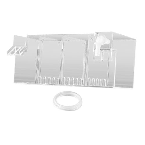 F Fityle Filterschublade für Aquarien, Filterbox für Aquarien, transparente Tropfwasser-Durchflussbox, Filterbox für Aquarien, Filtrationsbox für kleine, Klar 24x10.5x10cm von F Fityle