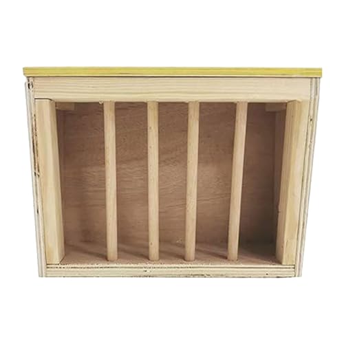 F Fityle Holz Kaninchen Heu Feeder Rack Kleine Pet Food Dispenser für Hamster Meerschweinchen von F Fityle