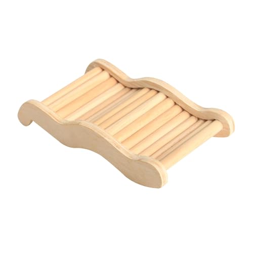 F Fityle Hamster-Kletterleiter, Holzbrücke Hamster, Hamster Wooden Ladder, Holz-Kletterspielzeug und Brückenkäfig-Dekoration für Hamster, Rennmäuse, Mäuse und Kleintiere, 9.5 cm x 19.5 cm von F Fityle