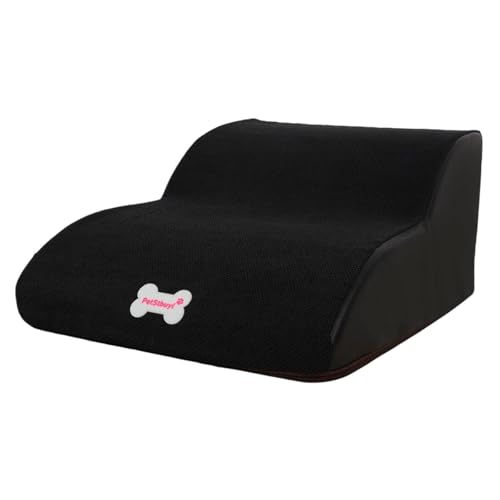 F Fityle Hundetreppe für kleine Hunde, Hundestufen für Hochbett, bequem, Schwarz von F Fityle