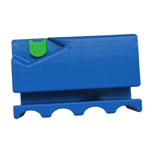 F Fityle Kartonschneider, Kartonschnitte, für Katzenkratzer tragbare Werkzeugkatze Kratzplatte Cutter 3D -Gedruckter Katzenkratzer, Grüner Katzekopf, Blau von F Fityle