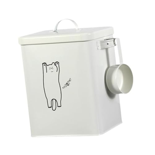 F Fityle Katze Hund Lebensmittel Lagerung Container Körner Organizer Multifunktions Hund Liefert Trockenfutter Organizer Tierfutter Eimer für Wohnung, A von F Fityle