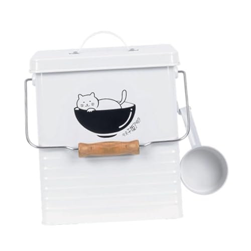 F Fityle Katze Hund Lebensmittel Lagerung Container Körner Organizer Multifunktions Hund Liefert Trockenfutter Organizer Tierfutter Eimer für Wohnung, B von F Fityle