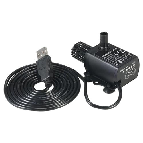 F Fityle Mikrobürstenlose Wasserpumpe, DC5V-Wasserzirkulationssystem, Aquarium-Wasserpumpe, USB-Springbrunnenpumpe zur Wasserkühlung von F Fityle