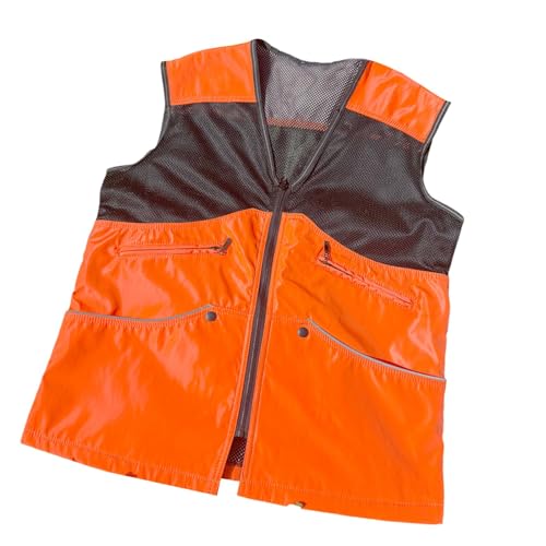 F Fityle Sommerhund Handler Training orange wasserdichte Fischerei Weste ärmellose Kleidung, Größe XXL F Fityle Sommerhund Handler Training orange wasserdichte Fischerei Weste ärmellose Kleidung, Größe XXL von F Fityle