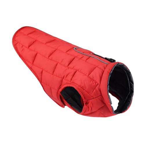 F Fityle Warmer Hunde-Wintermantel, Winddichte Hunde-Fleeceweste, Kleidung für kaltes Wetter, Poncho, regendichter Mantel, Welpenweste, Jacke für Picknick von F Fityle