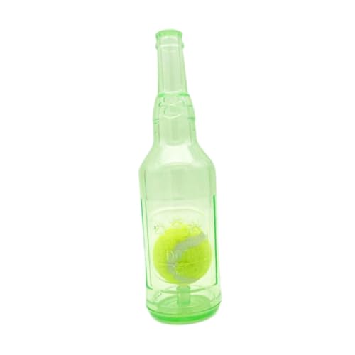 F Fityle Wasserflasche, Hundespielzeug, Quietschspielzeug, Spielflasche, Spielzeug für Aggressive Kauer, süßes, quietschendes Hundespielzeug für den Strand, GrÜn, S von F Fityle