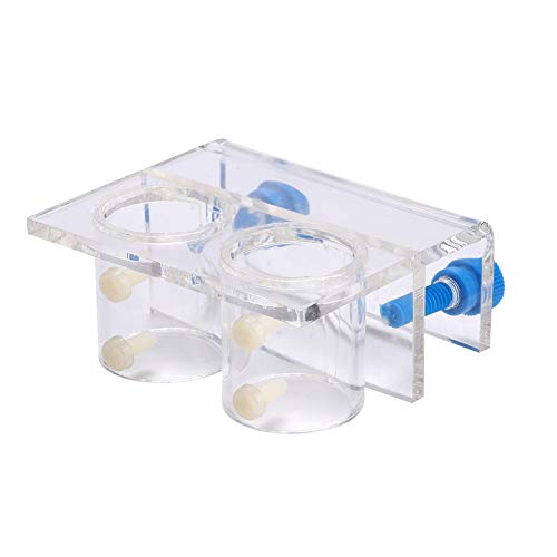 F&Y Acryl-Wasserrohrhalter für Aquarien, transparente weiche Rohrhalterung mit Schrauben für die Organisation von Aquarien (Doppelloch) von F&Y