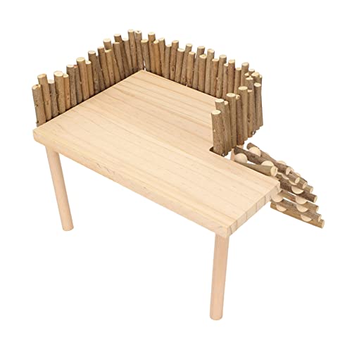 F&Y Hamster-Kletterplattform, Haustierspielplatz aus Holz, Aktivitätsspielset mit Leiter für kleine Tiere wie Zuckergleiter, Rennmäuse, Goldbären von F&Y