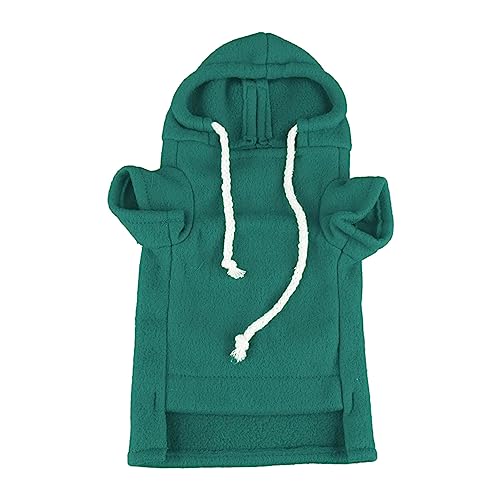 Nettes Haustier Ferret Sweatshirt Weicher hautfreundlicher Hoodie für kleine Tiere, warme und komfortable Kleidung für Partys und tägliche Abnutzung (Grün) von F&Y