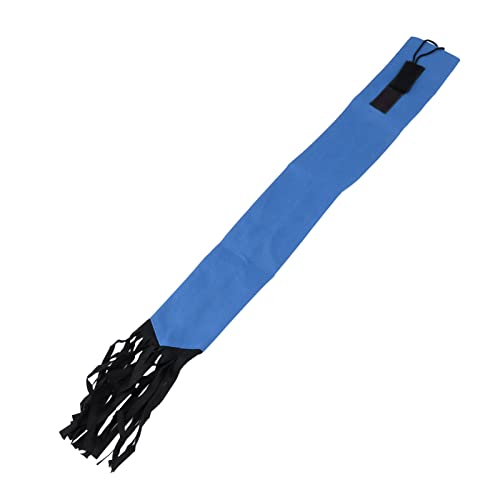Schwarze Vlies-Pferdeschwanzschutztasche mit Fransen: wetterfest, luftzirkulierender Schachtelhalmschutz, leicht zu reinigen, Klettverschluss für sicheren Sitz (Blau) von F&Y