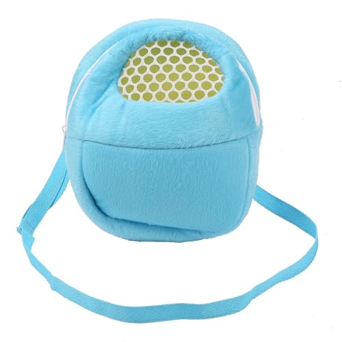 Tragetasche für kleine Haustiere – tragbarer Reiseschlafsack für Hamster, Ratten, Igel, Frettchen, Kleintiere (M, Blau) von F&Y