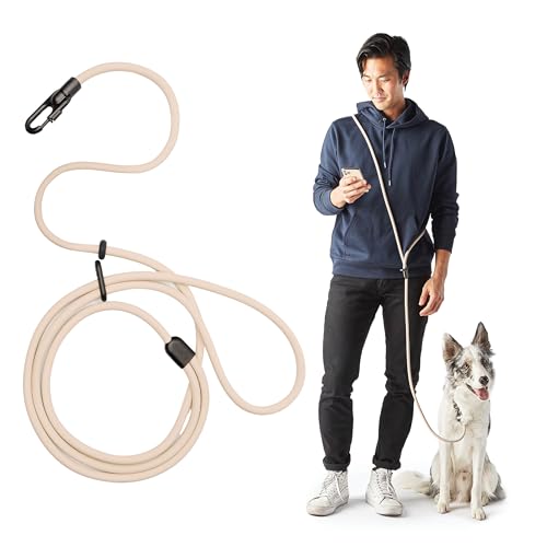 FABLE Magic Leash Hundeleine – Händefreie Leine zum Spazierengehen mit dem Hund – kann als Gürtel, Bandolier, schimmel- und geruchsdicht und langlebig, Rouge – XS/S von FABLE