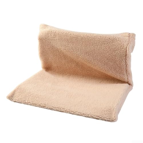 Katzenschutzgebiet zum Aufhängen mit stabilem Design und gemütlichem Fleece-Material, perfekt für kalte Tage (Beige) von FACAIIO