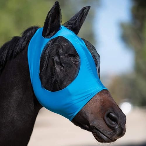 Stilvoller Gesichtsschutz für Pferde, ideal und sicher, Blau von FACAIIO