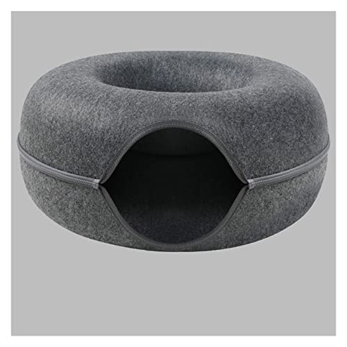 FACAITZQ Donut-Haustier-Katzentunnel, interaktives Spielspielzeug, Katzenbett, Dual-Use-Frettchen, Kaninchen-Betttunnel, Innenspielzeug, Katzenhaus (DL) Salad Storage containers for Fridge von FACAITZQ