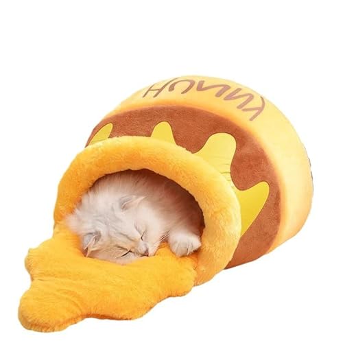 FAKKA Honey Pot Katzenbett - Bequemes Memory Foam Haustiermöbel mit abnehmbarem Kissen - Stilvolles und waschbares Katzenbett für kleine Katzen und Rassen von FAKKA