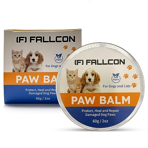 FALLCON F Natürliche Balsam-Schutzpads und Nasenpads für Hunde und Katzen, 60 ml, Feuchtigkeitsspendend, repariert, lindert und schützt Pads und Nase, natürlich und umweltfreundlich, 100 % von FALLCON F