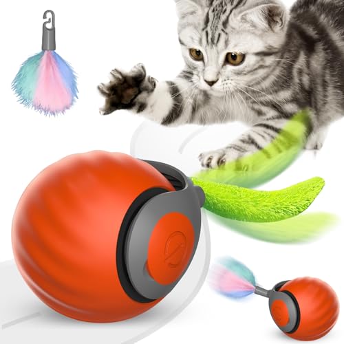 FALUCKYY Speedy Tail Katzenspielzeug, Speedy Tail 2.0, automatisch beweglicher Spielzeugball für Katzen, über USB wiederaufladbar, intelligentes interaktives Haustierspielzeug, interaktives von FALUCKYY