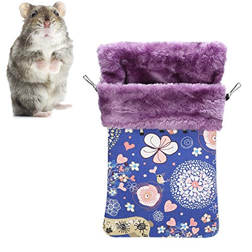 FAMKIT Dicker Flanell-Leinen-Schlafsack für kleine Haustiere, warmes Nest für Eichhörnchen, Hamster, Zuckergleiter, Nerzfliegendes Eichhörnchen, (L) von FAMKIT