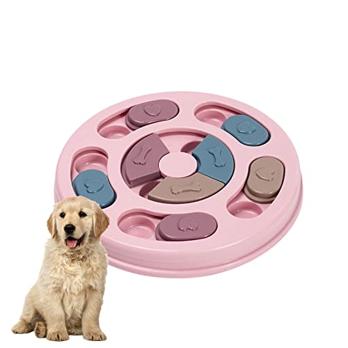 Hund Puzzle Spielzeug Welpen Puzzle Slow Feeder Spielzeug Welpen Leckerli Spender Slow Feeder Spielzeug Rutschfest Slow Feeder für Welpen Hunde Langeweile IQ Training von FAMKIT