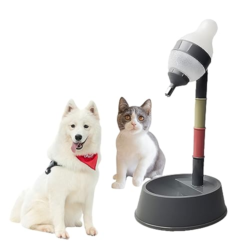 FAMKIT Haustier Katze Stehen Wasserspender Katze Hund Stehende Schüssel Höhenverstellbar von FAMKIT