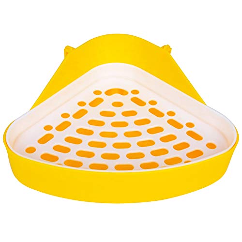 FANDE 1PCS Toilette Hamster Kleintier Dreieck Toilette,Haustiertoilette für Kleintiere,für Kleintiere, Hamster, Chinchilla, Meerschweinchen, Kaninchen, Frettchen. von FANDE