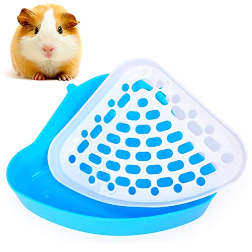 FANDE Toilette Hamster Kleintier Dreieck Toilette, Haustiertoilette für Kleintiere,für Kleintiere, Hamster, Chinchilla, Meerschweinchen, Kaninchen, Frettchen von FANDE