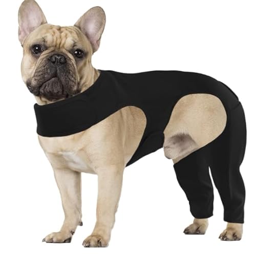 Hundebody Nach Op Mit Bein, Wundschutzanzüge für Hunde, Anti-Wundlecken Op Body Hunde, Kniebandage Hund Hinterbein, Genesungsanzug für Hunde,Hundekragen Alternative,Hundeschenkel Schutz Bodysuit (XL) von FANGCCC