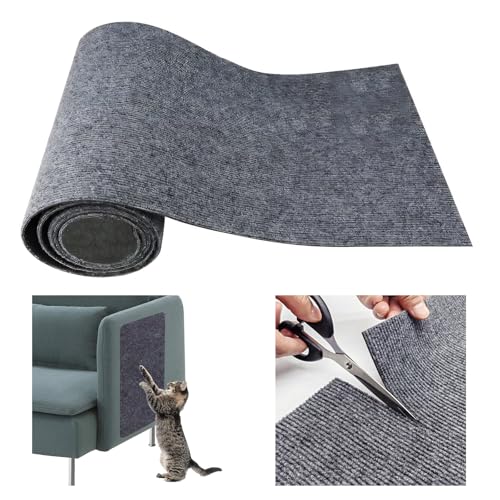 Kratzmatte Selbstklebend 200cmx40cm, Kratzmatte für Katzen, DIY Zuschneidbare Selbstklebende Kratzteppich Katze, AntiKratz für Möbel Couch Sofa von FANGCCC