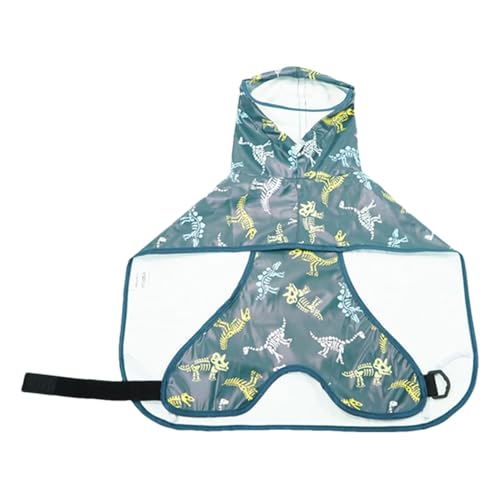 FANGZ Hundeponcho, Hunderegenmantel | Verstellbare Haustierkleidung mit Seillochstreifen - Schneefeste, Winddichte und wasserdichte Hunde-Regenjacke mit Kapuze für Allwetterschutz von FANGZ