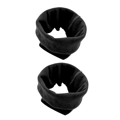 FANSU Hrenschutz für Hunde, Hündohr Muffs Noise Protection, 2 Stück Snoods für Hunde, Ohrenschützer Hundehals Ohrenwärmer Hundeohrenschutz zur Geräuschreduzierung (L,Schwarz) von FANSU