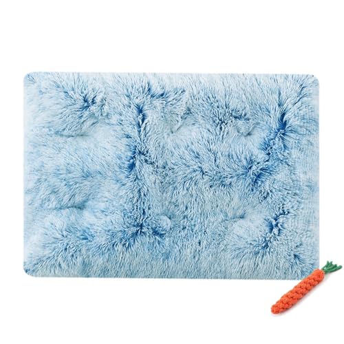 FANSU Hundebett Waschbar Katzenbett Flauschig Hundebetten, Gradientenfarbe Weiche Beruhigende Haustierbett Abnehmbar und Waschbar für Kleine Mittlere oder große Hunde (3XL-125X85CM,Blau) von FANSU