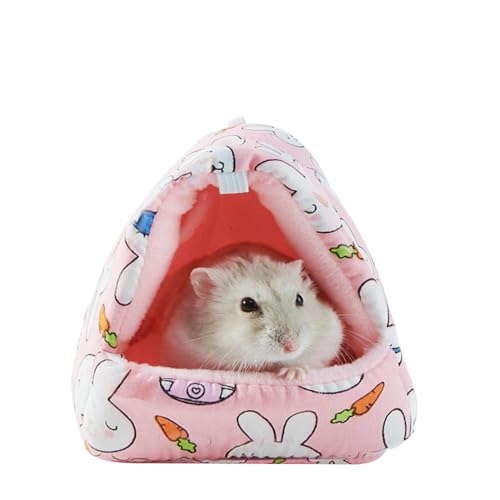 FANSU Meerschweinchen Bett Versteck, Meerschweinchen Betthöhle Winter Gemütliches Waschbar Kuschelhöhle Kuschelig für Kleintiere Hamster Chinchillas Mini Igel (10 * 10cm,Kaninchen) von FANSU