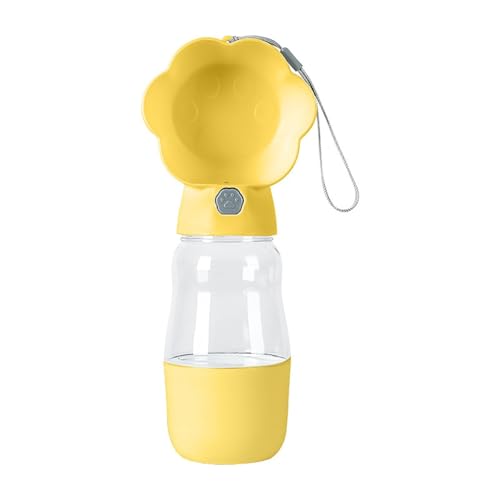 FANSWAN Haustier Wasserflasche Schüssel Wasserbehälter Go Out Outdoor Trinkbecher 530ml Trinkspender Wasserbehälter von FANSWAN