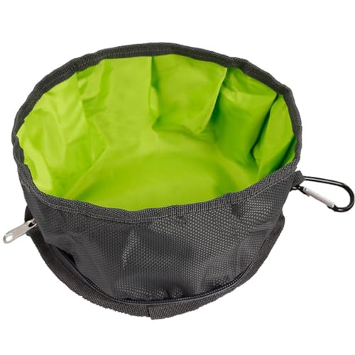 FANSWAN Hundenapf für Reisen, wasserdicht, Nylon, für Outdoor, Wandern, Fütterung, Futterspender, Rassen von FANSWAN