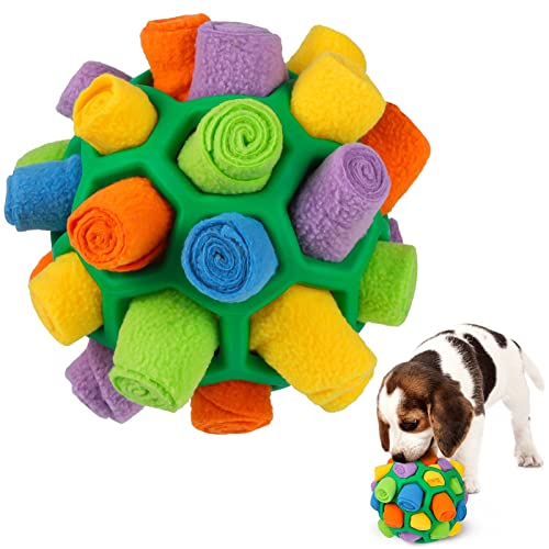 FANTESI Schnüffelball für Hunde, interaktives Puzzle-Spielzeug, pädagogisches Futterspielzeug, langsamer Futterspender, bissfest, Haustier-Schnüffelball, Hundespielzeug für Welpen, kleine, mittelgroße von FANTESI