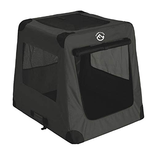 Autotransportbox Grün - L 82cm x B 58cmx H 68cm Hundebox faltbar von FARM-LAND