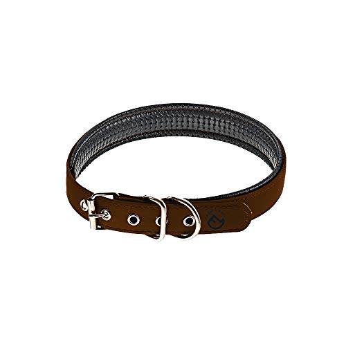 FARM-LAND 90-1-163-001 Hunde Halsung Comfort braun 35 von FARM-LAND