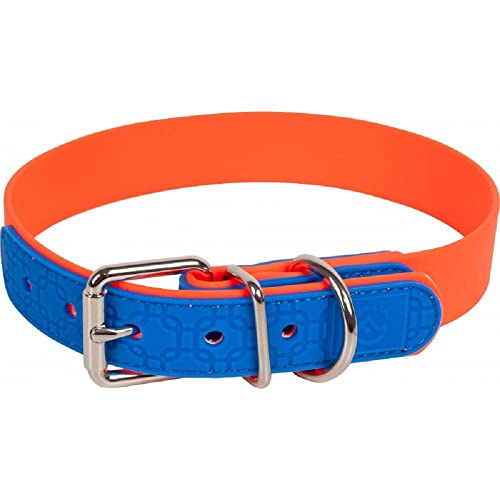 Farm-Land Halsband Signalorange/Blau 35 cm von FARM-LAND