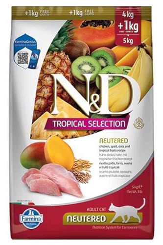 FARMINA ND Cat Tropical Selection NEUTERED Huhn 4+1KG von Farmina Pet Foods