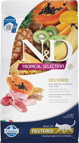 FARMINA ND Cat Tropical Selection NEUTERED Lamm, 1,5 kg von Farmina Pet Foods