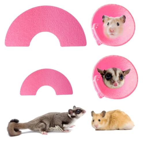 2 Stück Zuckergleiter Recovery Cone Halsband Mini Elizabeth Halsband Schutzkegel für kleine Haustiere Sugar Glider Hamster von PONLEE