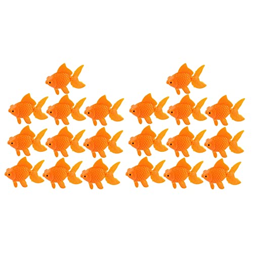 FASE Aquarium Orange Kunststoff Goldfisch Verzierung Aquarium Dekoration 20 Stueck von FASE