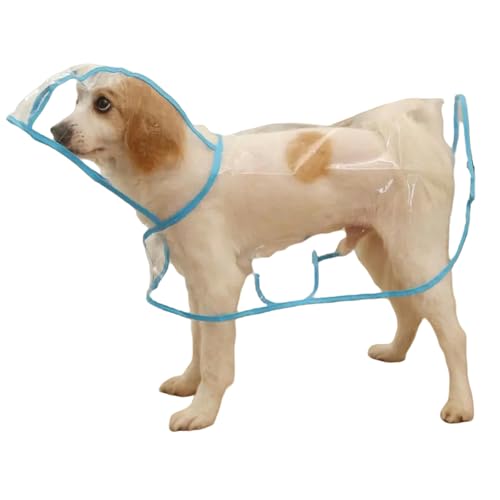 FASHIIROW Poncho Regen Haustier Regenmantel Für Kleine Mittelgroße Hunde Undurchlässige Perro Welpenhund Poncho Regenmantel Pudel Maskottas Kleidung-blau-3xl-suit 9-13 Kg von FASHIIROW