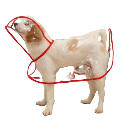 FASHIIROW Poncho Regen Haustier Regenmantel Für Kleine Mittelgroße Hunde Undurchlässige Perro Welpenhund Poncho Regenmantel Pudel Maskottas Kleidung-rot-3xl-suit 9-13 Kg von FASHIIROW